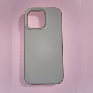 iPhone 14 Pro Max silicone phone case with screen protector included